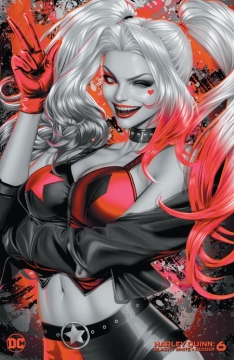 HARLEY QUINN BLACK WHITE REDDER