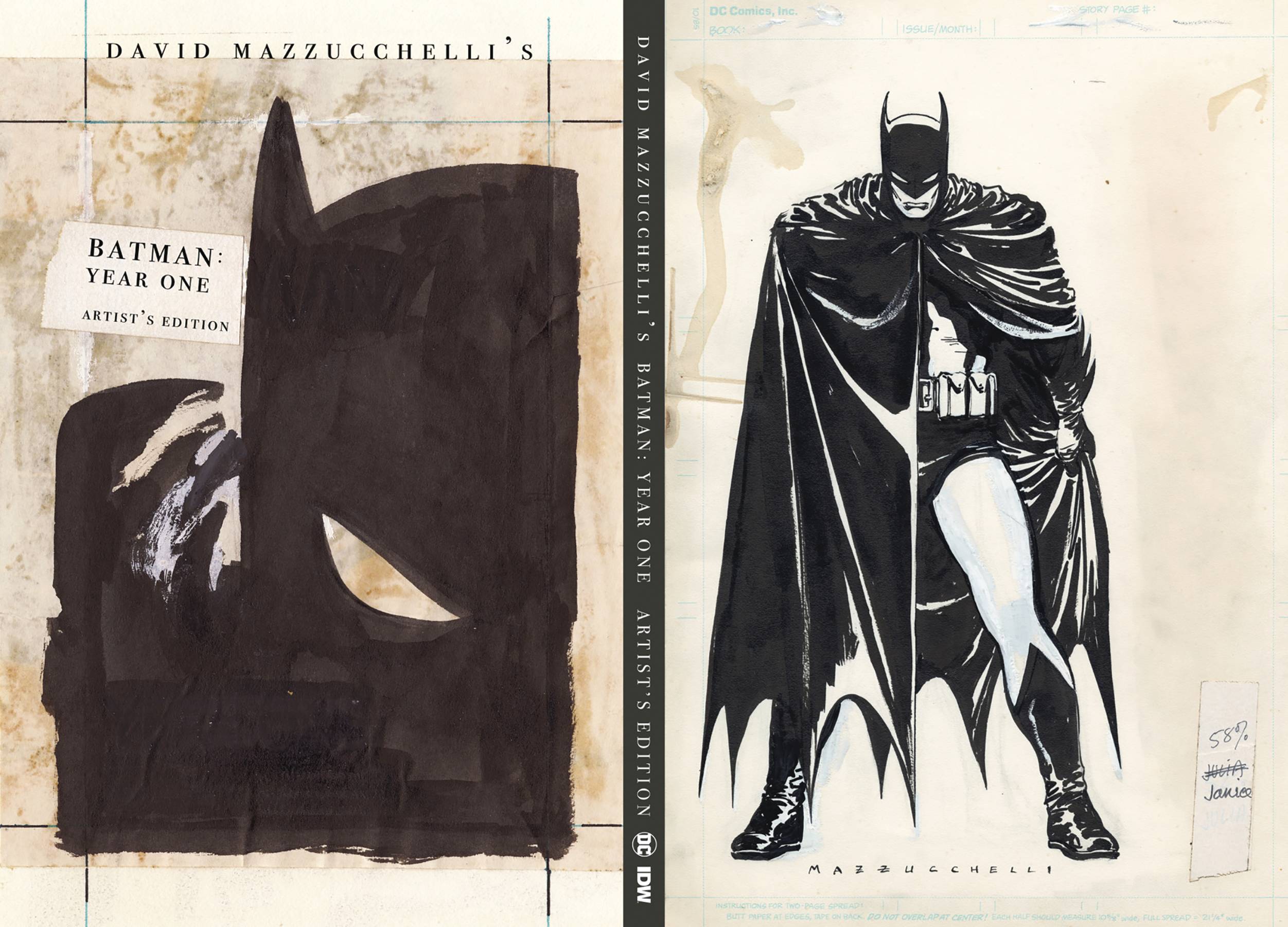 DAVID MAZZUCCHELLI BATMAN YEAR ONE ARTISTS ED HC