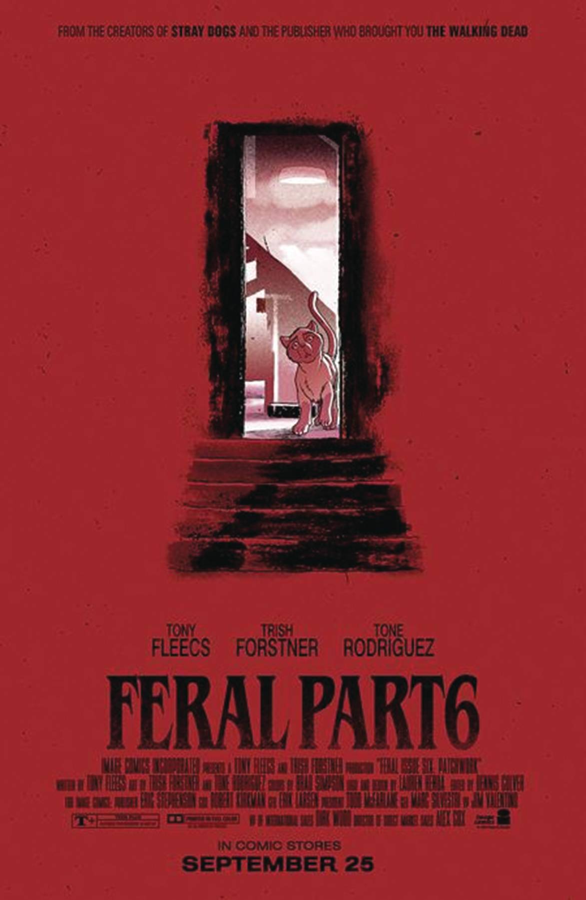 DF FERAL #6 HORROR MOVIE HOMAGE VAR FLEECS & FORSTNER SGN