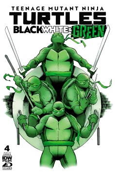 TMNT BLACK WHITE & GREEN