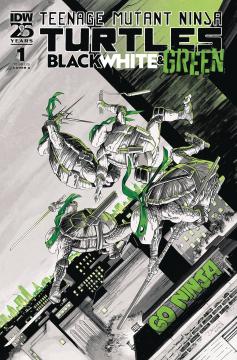 TMNT BLACK WHITE & GREEN