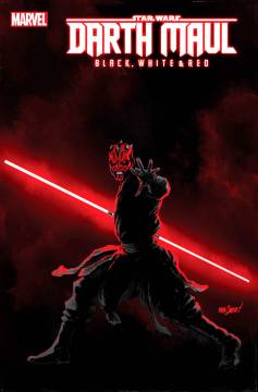 STAR WARS DARTH MAUL BLACK WHITE & RED