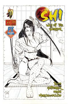 SDCC 2024 SHI #1 WOTW PX 30TH ANNV B&W ED