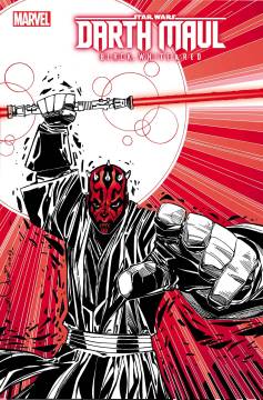 STAR WARS DARTH MAUL BLACK WHITE & RED