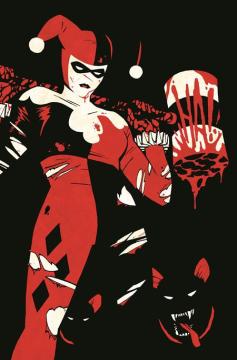 HARLEY QUINN BLACK WHITE REDDER