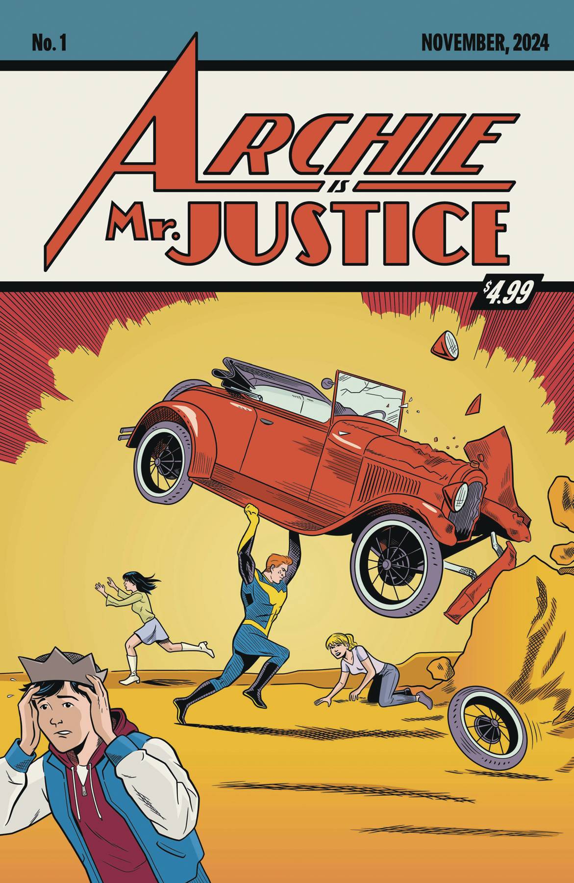 DF ARCHIE IS MR JUSTICE #1 ACTION COMICS #1 HOMAGE TALBOT SG