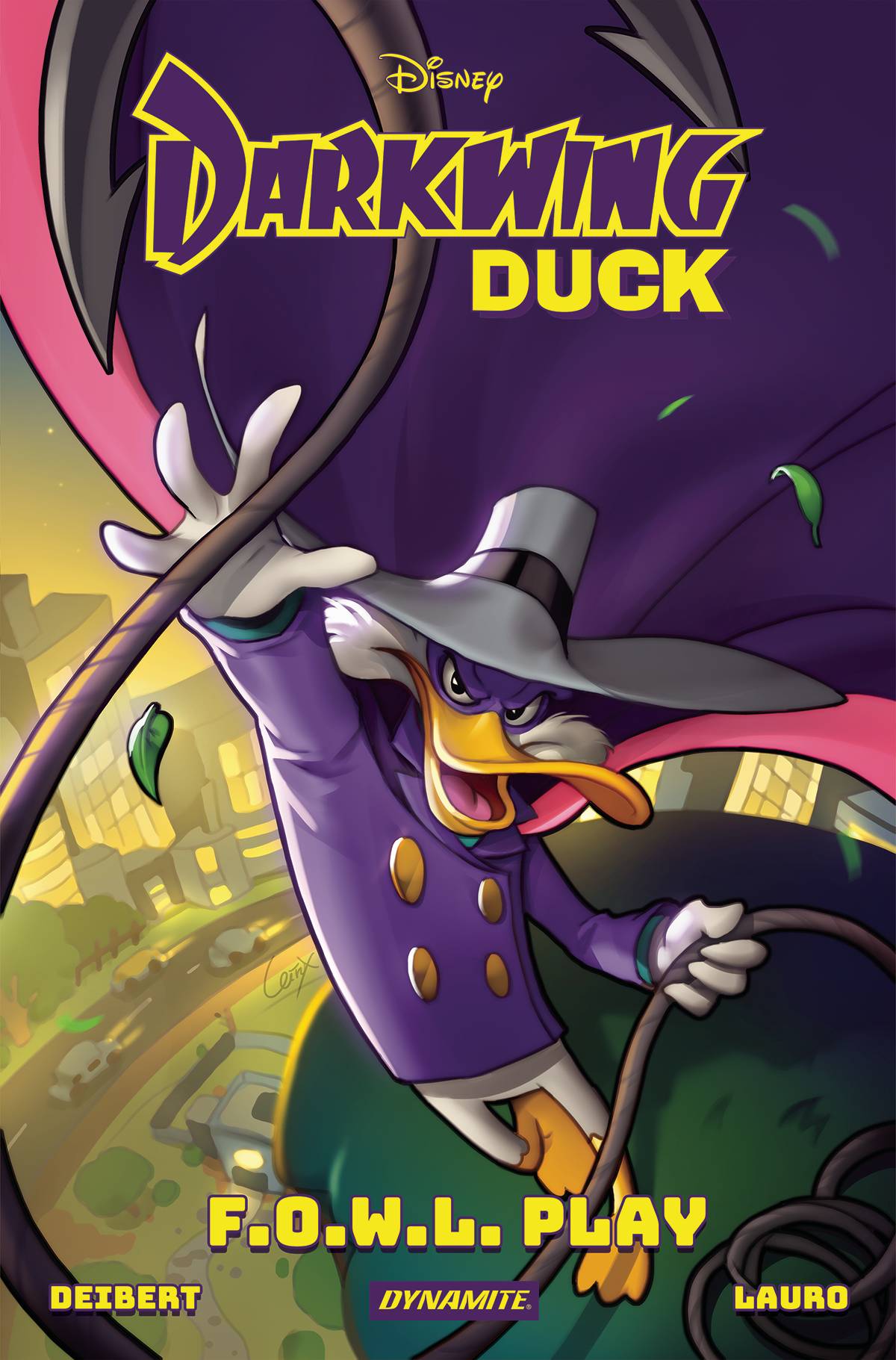 DARKWING DUCK FOWL PLAY HC DEIBERT SGN