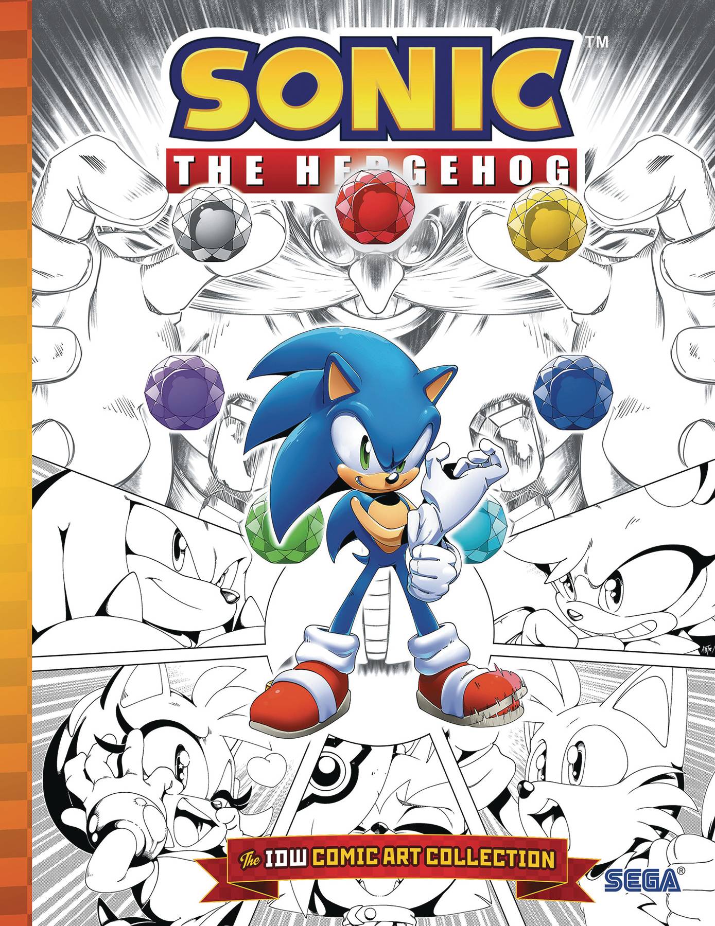 SONIC THE HEDGEHOG IDW COMIC ART COLL HC 01