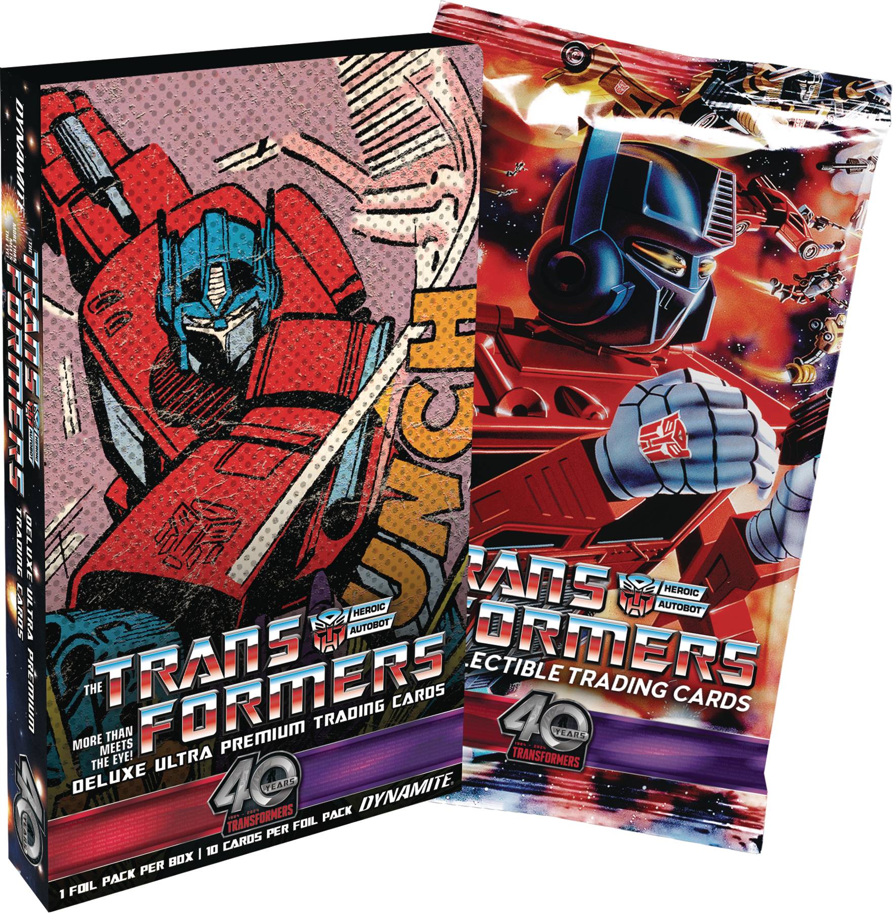 TRANSFORMERS 40TH ANN DLX PREMIUM TRADING CARDS BOX PACKS