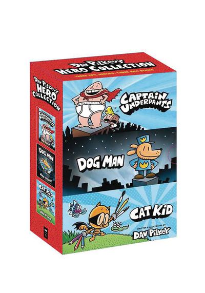 DAV PILKEY HERO COLLECTION 3-BOOK TP BOXED SET