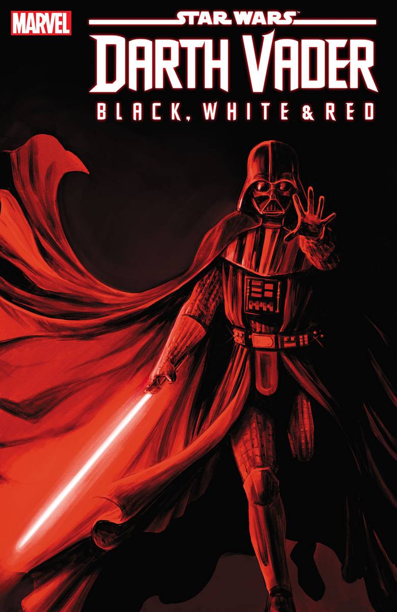 STAR WARS DARTH VADER BLACK WHITE AND RED