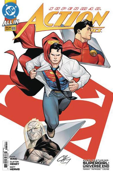 DF ACTION COMICS #1070 ULTRA LTD CRIMSON RED WAID SGN