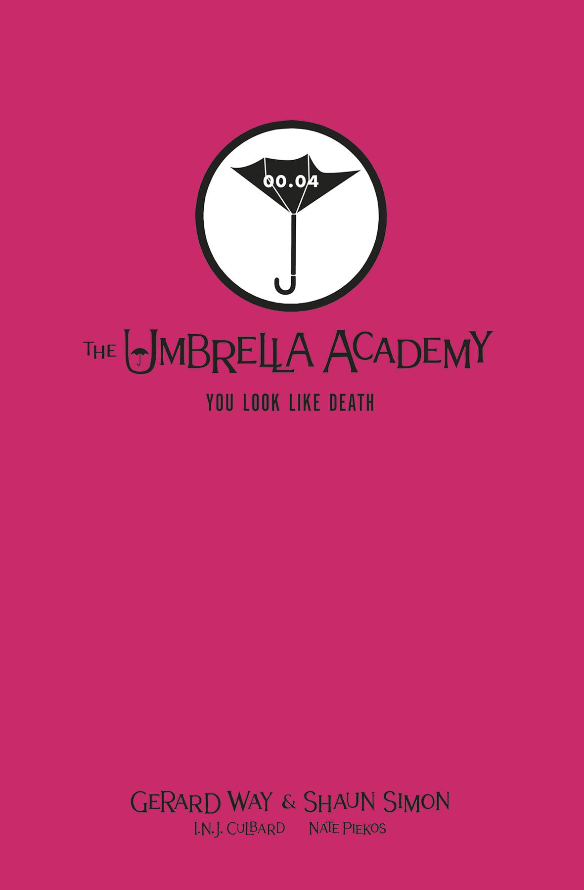 UMBRELLA ACADEMY YOU LOOK LIKE DEATH LIBRARY ED HC 01